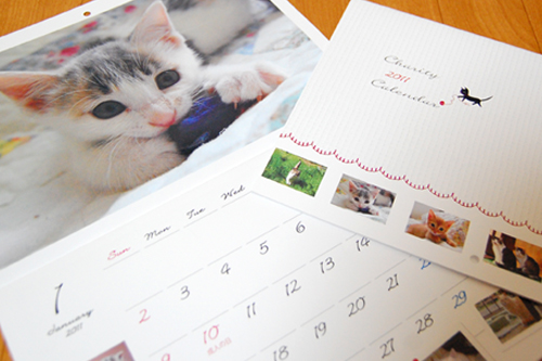 ネコと動物愛護チャリティーカレンダー2011